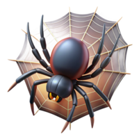 acclaimed industrial Spider spinning a web web considered part of the spider NO BACKGROUND with Transparent Background. fine detail png
