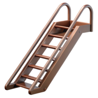 dazzling standout Fire escape ladder, metal, rusty, NO BACKGROUND with Transparent Background. png