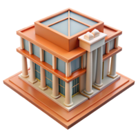 dynamic magnificent Architectural model, scale model, building, NO BACKGROUND with Transparent Background. genuine png