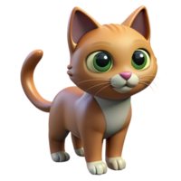 dramatic traditional Cat, curious expression, NO BACKGROUND with Transparent Background. refined png
