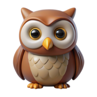 coveted surreal Owl, wise expression, NO BACKGROUND with Transparent Background. professional png