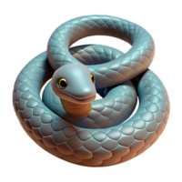 breathtaking dynamic bohemian Snake, coiled, NO BACKGROUND with Transparent Background. high quality png