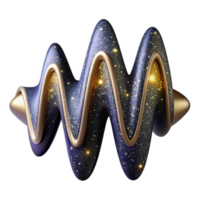 magnificent vintage Sound Wave Pattern Isolated with Dynamic Shape Transparent Background genuine png