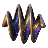 impressive classic Sound Wave Pattern Isolated with Dynamic Shape Transparent Background authentic png