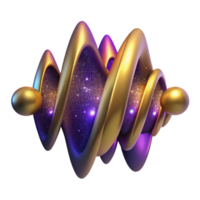 serene rustic Sound Waves Isolated with Abstract Pattern and Gradient Colors exclusive png