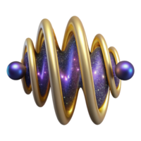 extraordinary modern Sound Waves Isolated with Abstract Pattern and Gradient Colors authentic png