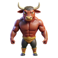 breathtaking industrial Minotaur, half-bull half-man, mythical creature, NO BACKGROUND with Transparent Background. masterfully captured png