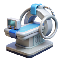 dramatic calm artistic Advanced medical scanner with multiple probes and displays. NO BACKGROUND with Transparent Background. impeccable png