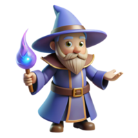 standout victorian A stylized, cartoon-style wizard, casting a spell. NO BACKGROUND with Transparent Background. top-tier png
