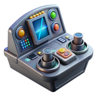 alluring unparalleled Spaceship cockpit control panel, complex buttons, digital displays. NO BACKGROUND with Transparent Background. png