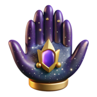 elegant artistic Symbolic Hand Iconography Cutout with Open Palm high resolution png