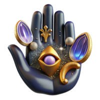 wonderful classic Symbolic Hand Iconography Cutout with Open Palm high quality png