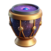 stunning contemporary Tar Drum Isolated with Goblet-shaped Drum and Single Head original png