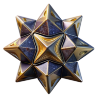 stunning minimalist Tessellated Mosaic Star Shape Isolated Element high resolution png