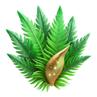 impressive modern Vibrant Green Fern Fronds Isolated with Delicate Structure detailed png
