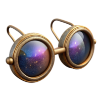 wonderful rustic Victorian Spectacles Wire Frames Isolated premium png