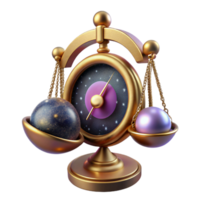 impressive rustic Vintage Clock with Pendulum Swinging Isolated original png