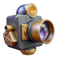 wonderful rustic Vintage Film Camera Front View Transparent authentic png