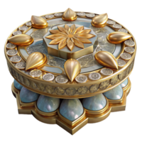 extraordinary creative Vintage Mosaic Tabletop Inlay Floral Transparent Background professional png