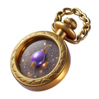 wonderful minimalist Vintage Pocket Watch Gold Chain Cutout authentic png