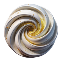 impressive minimalist White Spiral Shape Cutout with Subtle Texture high resolution png