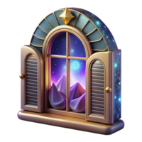 magnificent rustic Window Frame with Shutters Transparent original png