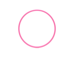 Pink Hula Hoop Isolated on Transparent Background png