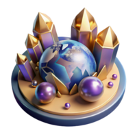 magnificent abstract World Map with Time Zones Isolated high quality png