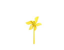 Yellow Pinwheel on a Transparent Background png