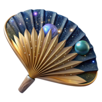 stunning vintage Woven Palm Leaf Fan Cutout on Transparent Background professional png