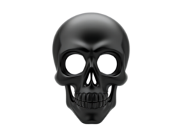 Black Skull on Transparent Background png