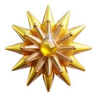 impressive rustic Yellow Starburst Shape Transparent Background professional png