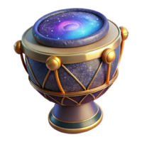 impressive rustic Zarb Drum Isolated with Goblet-shaped Drum and Single Head detailed png