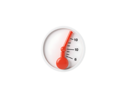 Close-up of a circular analog gauge measuring something. png