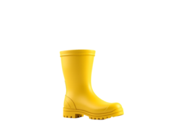 Yellow rubber boot isolated on a transparent background png