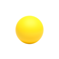 Yellow Sphere Isolated Object for Design and Render png