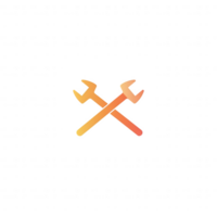 Crossed wrenches in a modern, minimalist style, ideal for depicting tools and repair work on a clean background. png