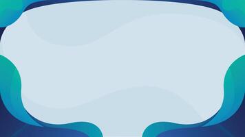 Simple Blue and Cyan Business Banner Backdrop Template vector
