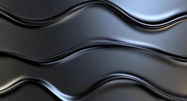 Abstract wavy pattern in dark tones, creating a smooth, fluid aesthetic. photo