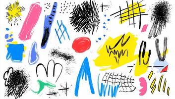 Abstract colorful shapes and patterns for creative design purposes. photo