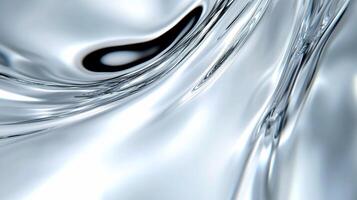 Abstract representation of flowing water with smooth, reflective surfaces. photo