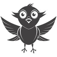 Cute Bird Illustration Isolated On White Background For Design Element vector
