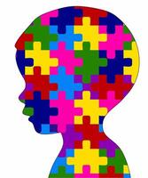Symbol of Autism Full Puzzle Pattern Child vector