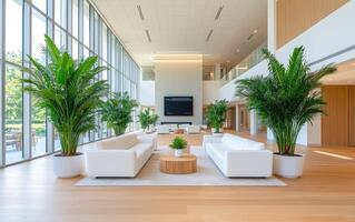 Exploring prehistoric plant life with giant dinosaur-era flora in a lush indoor setting photo