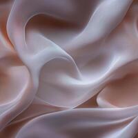 Soft draped fabric in gentle curves and elegant waves photo