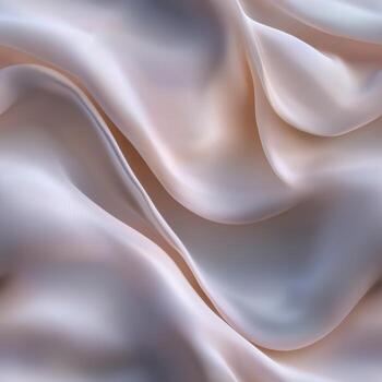 Elegant soft draped satin fabric in subtle pearlescent hues photo