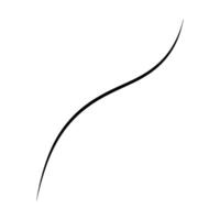 Elegant Flowing Curve, Abstract Line Art on White vector