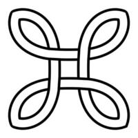 Celtic knot illustration representing interconnectedness and endless cycles vector