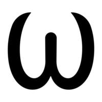 greek letter Omega Symbol End, Limit, or Angular Frequency vector