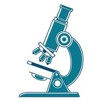Microscope icon with white background vector